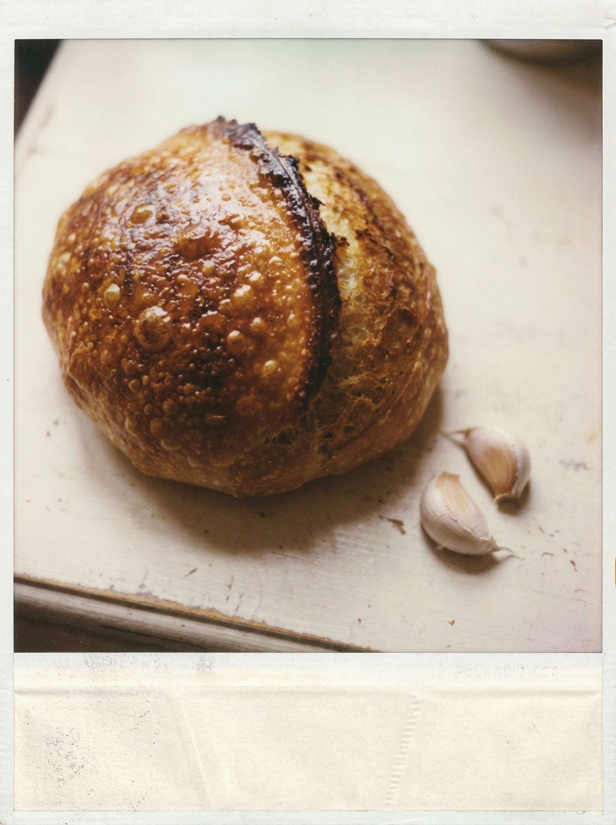 Garlic sourdough baby loaf